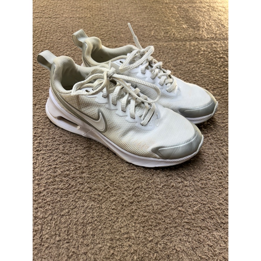 Nike Air Max SYSTM Womens White Metallic Silver Running Shoes HF1233-101 6.5